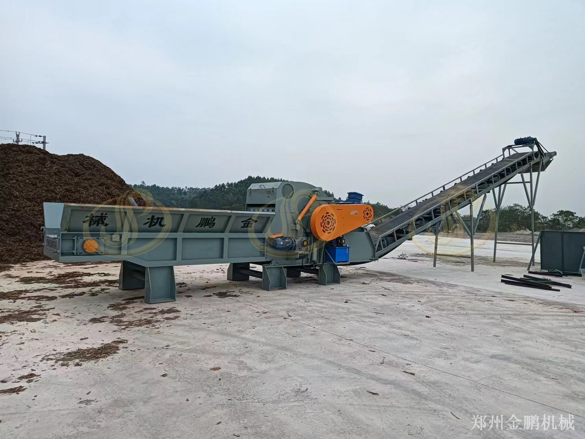 郑州金鹏木质破碎机在板材托盘燃料化预粉碎中的应用