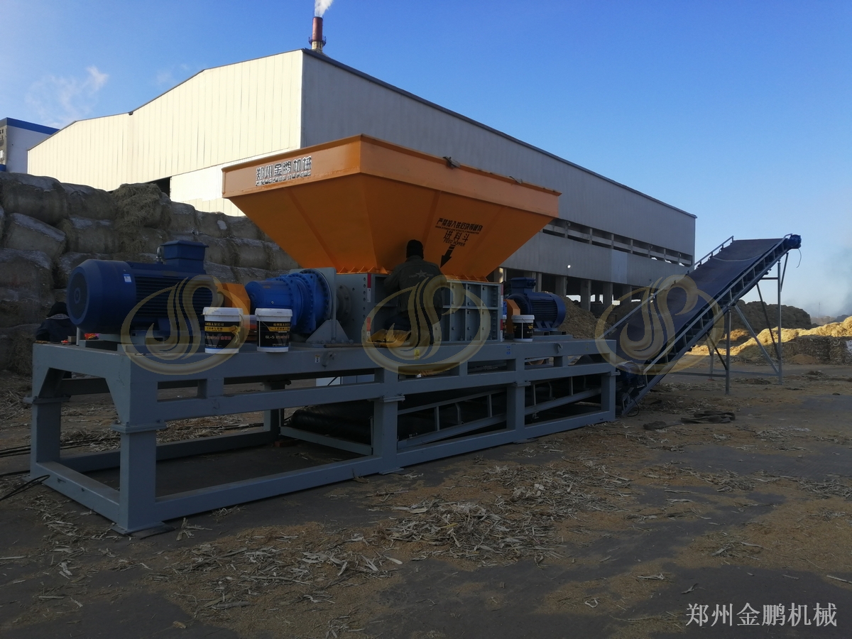 郑州金鹏秸秆粉碎机处理成捆纤维物料